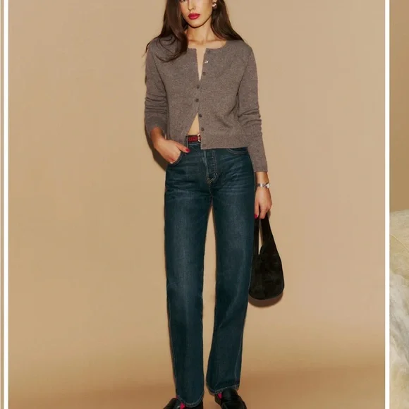 Reformation Clara crew sweater cocoa - Picture 2 of 9